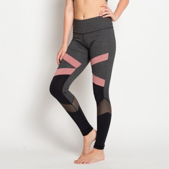 Style Cash or Credit Pants - Yoga or Workout Pants, Leggings, Pink & Black